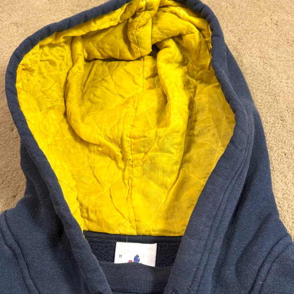 Vintage University Of Notre Dame Fighting Irish Hoodie Mens Blue Hoodie Medium - Picture 6 of 9